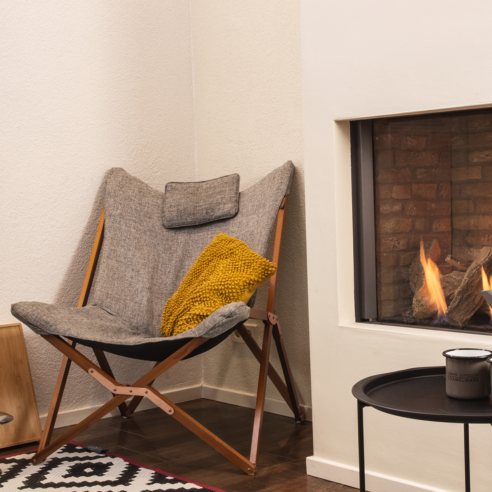 BO-CAMP Camping Stuhl Bloomsbury Klapp Sessel Garten Lounge Holz