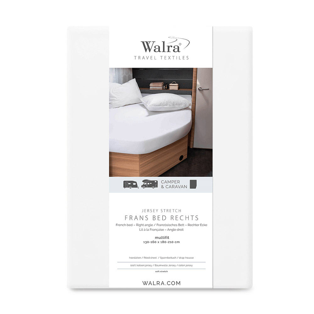 WALRA Lenzuolo Elasticizzato Jersey Multifit Letti Francesi Destro 100% Cotone - Foto 14 di 27