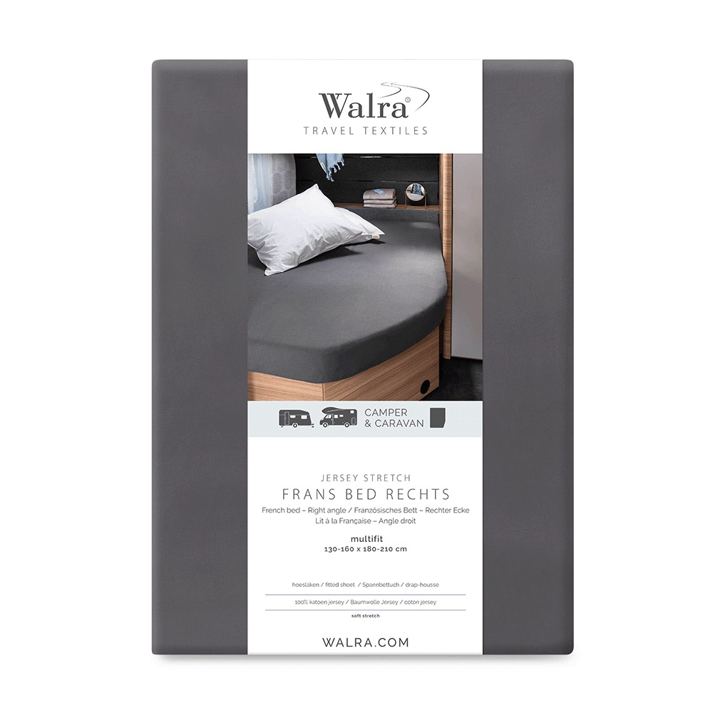 WALRA Lenzuolo Elasticizzato Jersey Multifit Letti Francesi Destro 100% Cotone - Foto 26 di 27