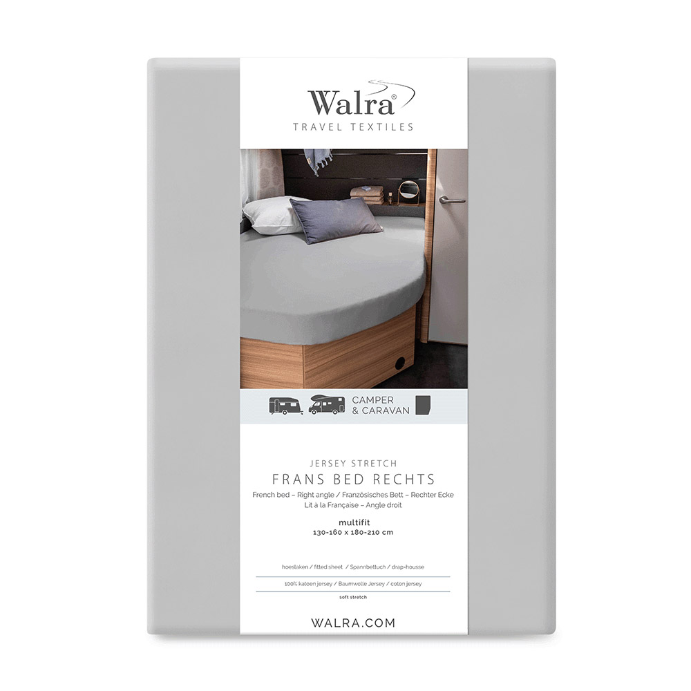 WALRA Lenzuolo Elasticizzato Jersey Multifit Letti Francesi Destro 100% Cotone - Foto 17 di 27
