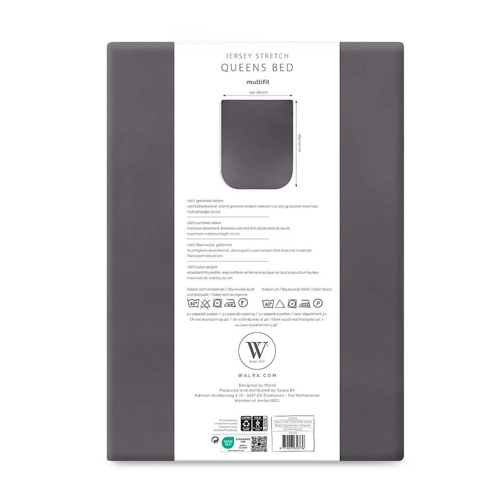WALRA Spannbettlaken Jersey Multifit Queen Betten OEKOTEX 100% Baumwolle - Bild 31 von 32