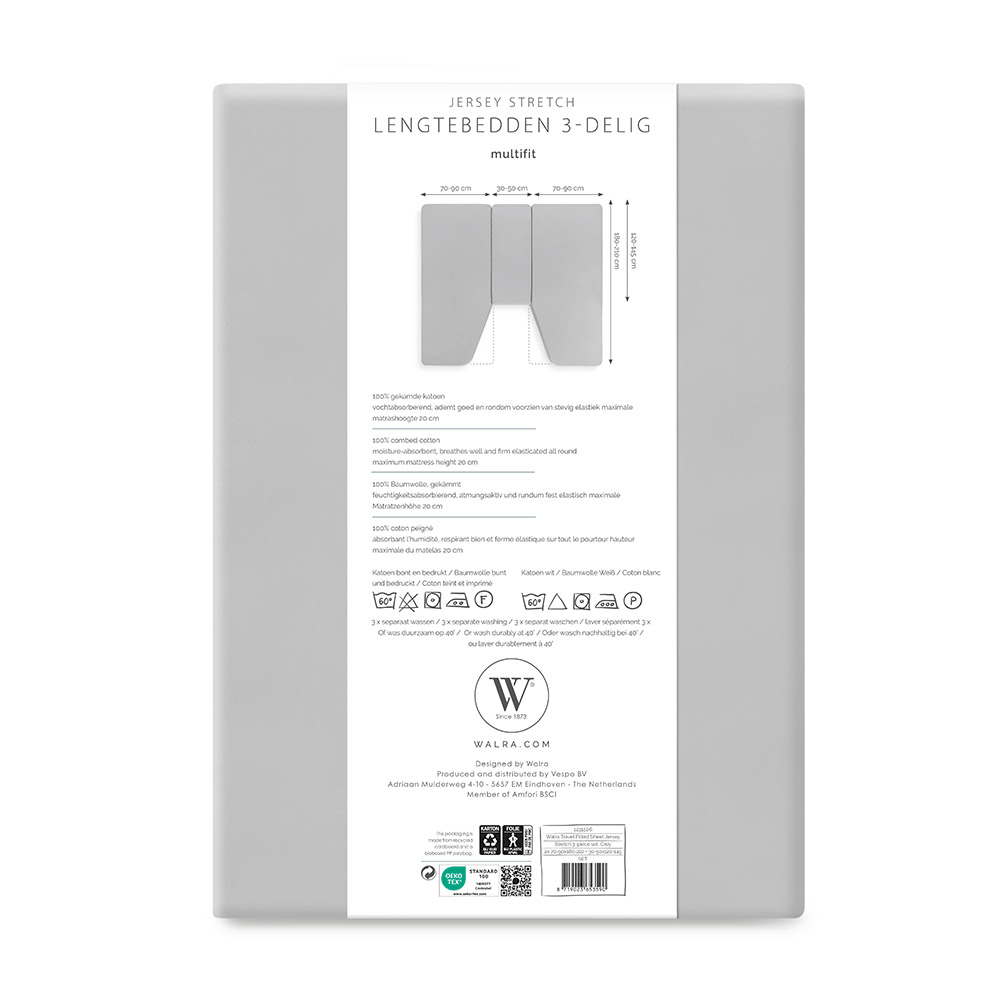 WALRA Spannbettlaken Set Jersey Multifit Heck Bett 3 Teilig OEKOTEX Baumwolle - Bild 21 von 30