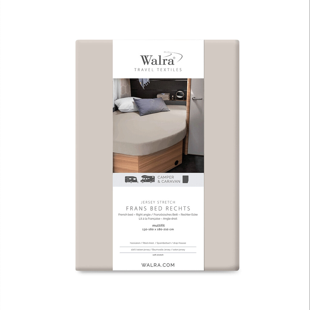 WALRA Lenzuolo Elasticizzato Jersey Multifit Letti Francesi Destro 100% Cotone - Foto 21 di 27