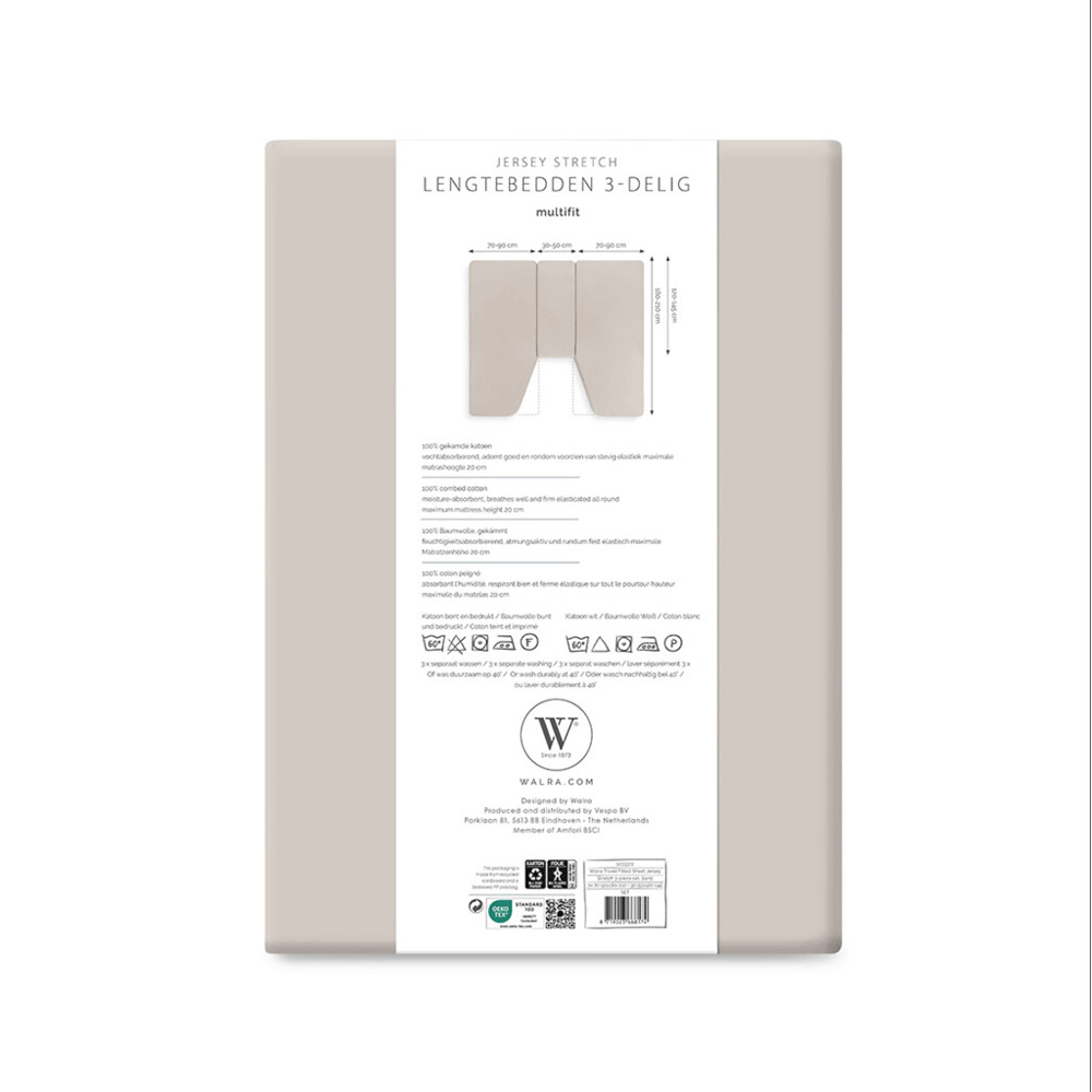 WALRA Spannbettlaken Set Jersey Multifit Heck Bett 3 Teilig OEKOTEX Baumwolle - Bild 25 von 30