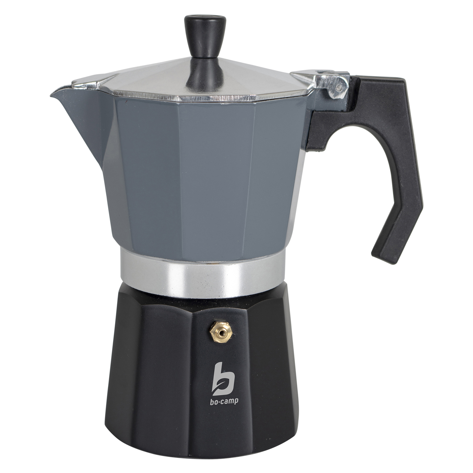 BO-CAMP Espressokocher Percolator - Kaffee Kocher Espresso Kanne Alu 2-6 Tassen