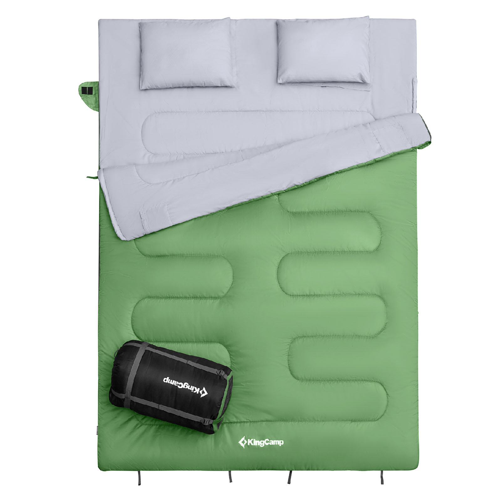 KINGCAMP Deckenschlafsack Oxygen 250 D 2 Personen Doppel Schlafsack XL Lang -3°C - Bild 32 von 37