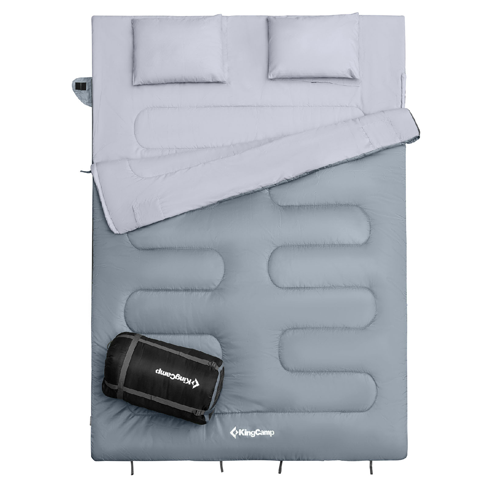 KINGCAMP Deckenschlafsack Oxygen 250 D 2 Personen Doppel Schlafsack XL Lang -3°C - Bild 25 von 37