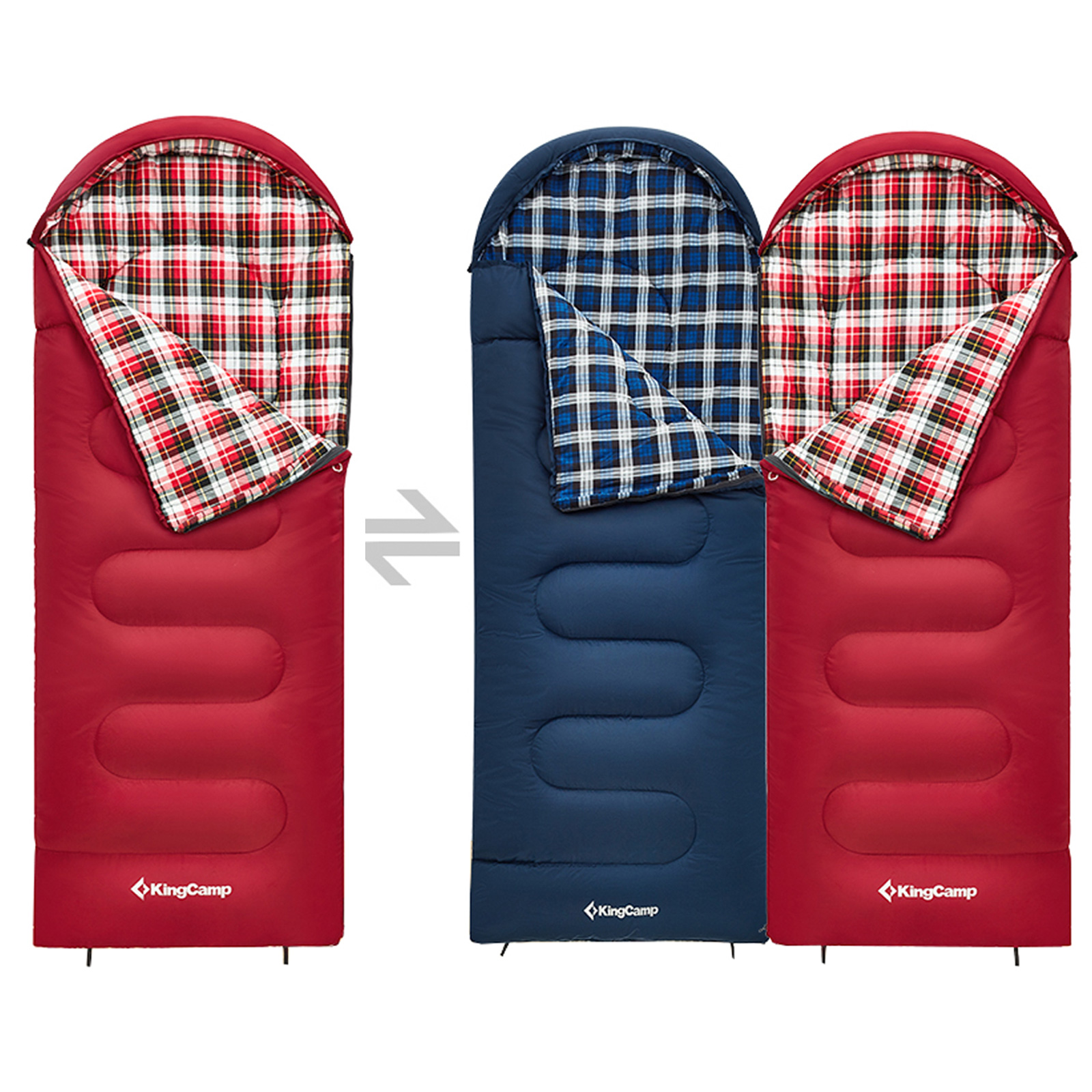 KINGCAMP Kinderschlafsack Cloud 300 Winter Decken Schlafsack XL Breit Baumwolle - Bild 11 von 23