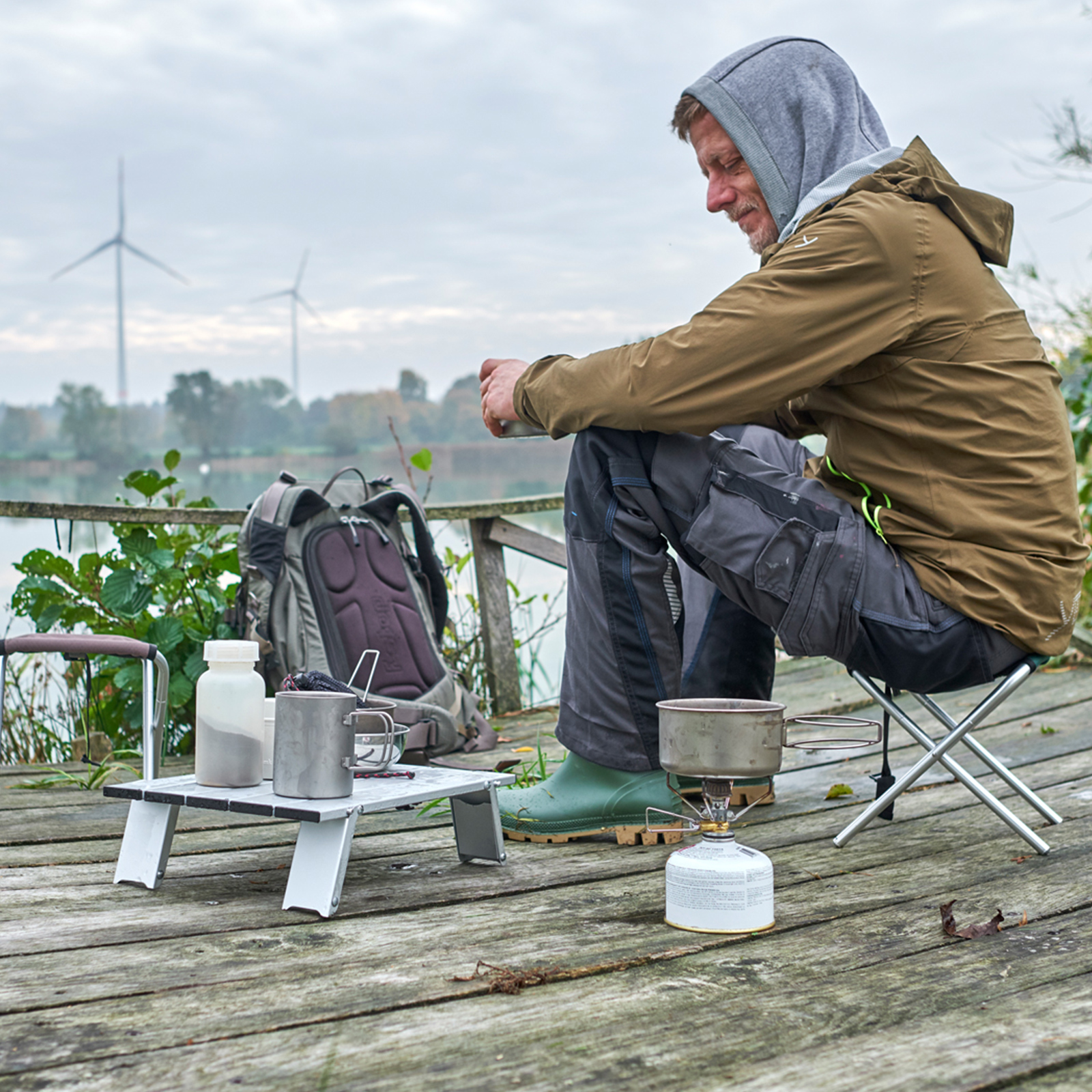 GRAND CANYON Tucket Micro Falttisch Roll Beistell Angel Tisch Bivy