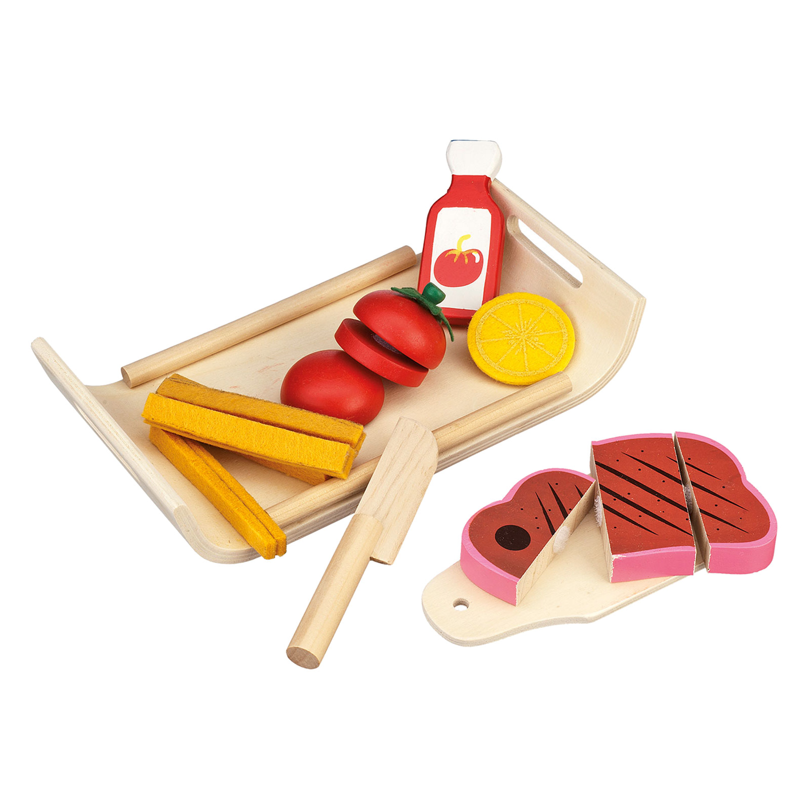 Magnet Snacks Set aus Holz Küche Zubehör Sandwich Essen Spielzeug für Kinder Neu 