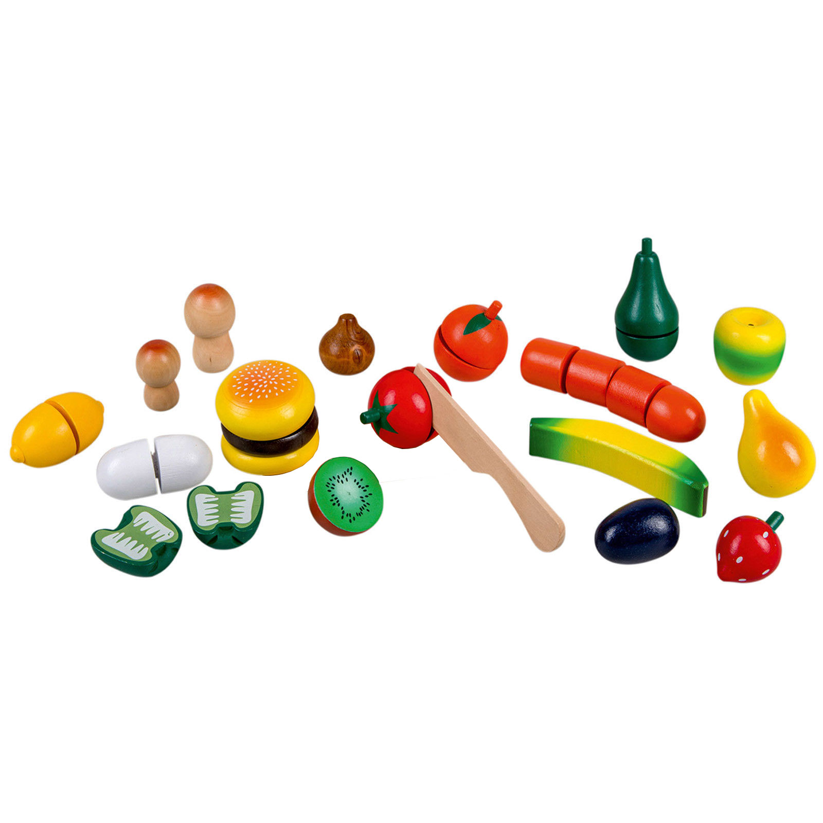 35 Lebensmittel Set Kinderküche Spielküche Spielzeug Zubehör Kaufladen Backwaren 