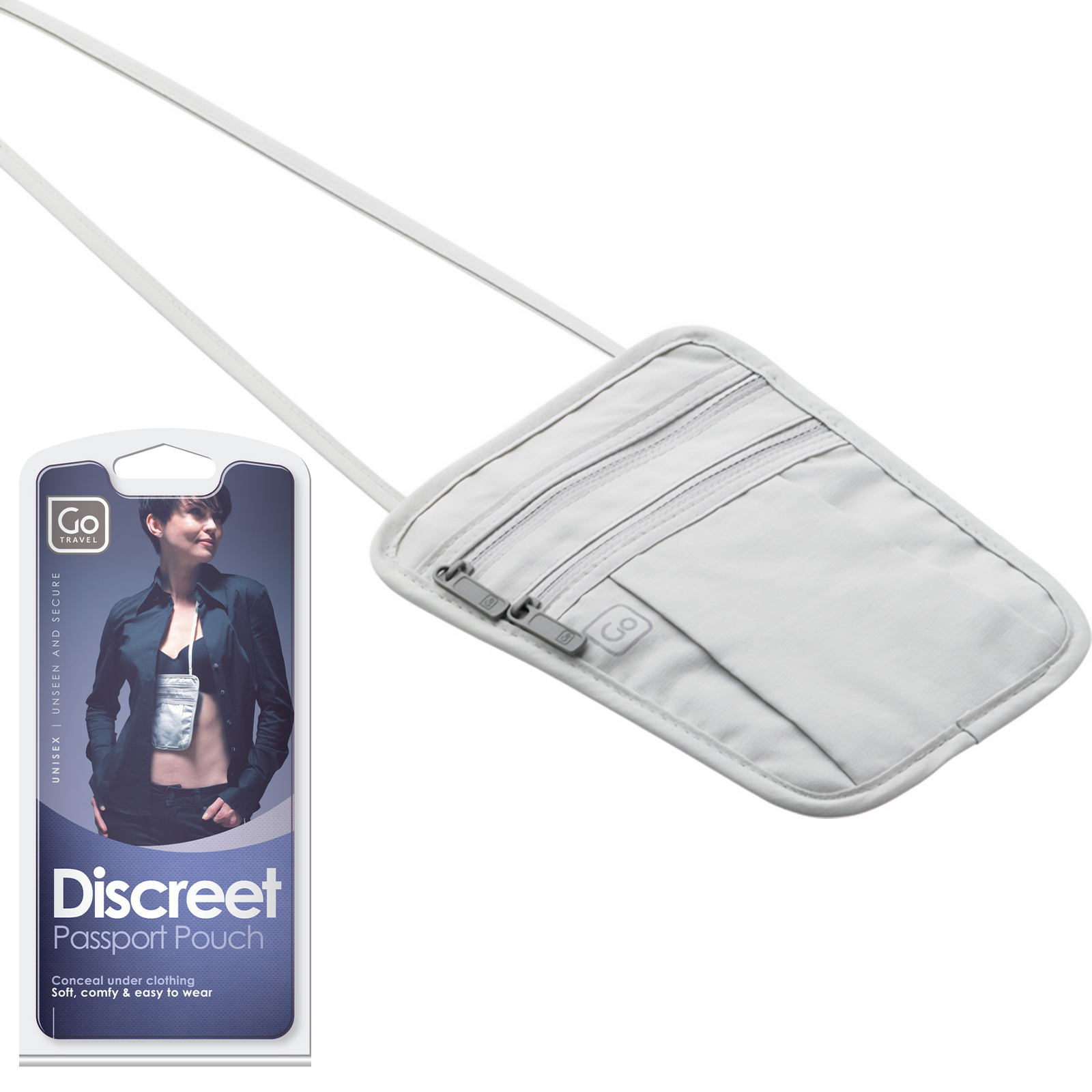 GO TRAVEL Passport Pouch -Brustbeutel -Brustsafe -Brusttasche - Reise Geldbörse - Bild 14 von 14