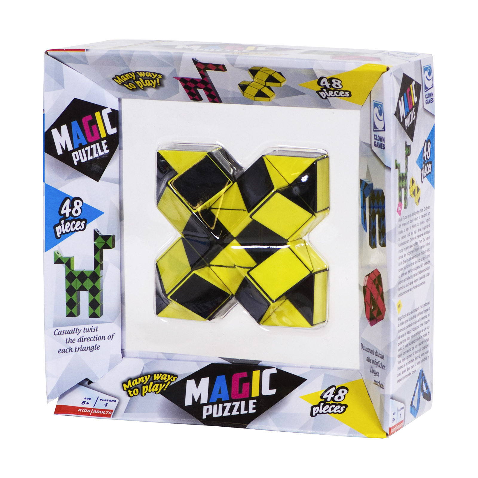 12x 24Blöck Magische Schlange Puzzle Würfel Magic Snake Cube Toy Schlangenwürfel 