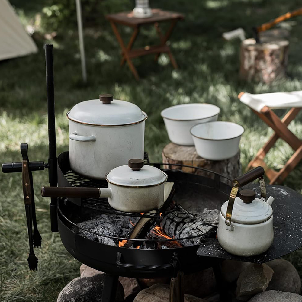 BAREBONES Emaille Teekanne Camping Wasser Kessel Teekessel Tee Pot Edelstahl 1 L - Bild 50 von 52