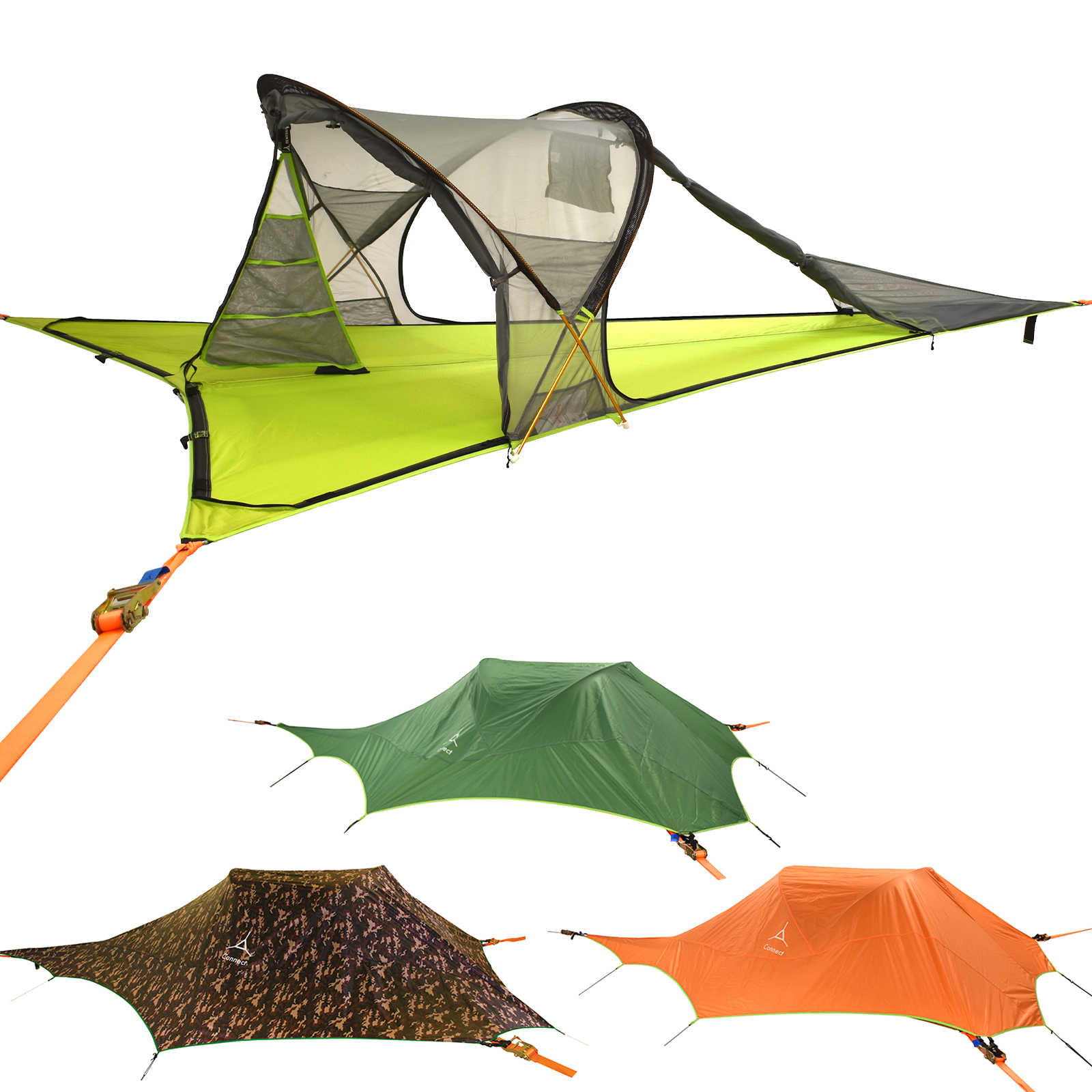 TENTSILE Baumzelt Connect 12 Personen Zelt Trekking Biwak Hängematte