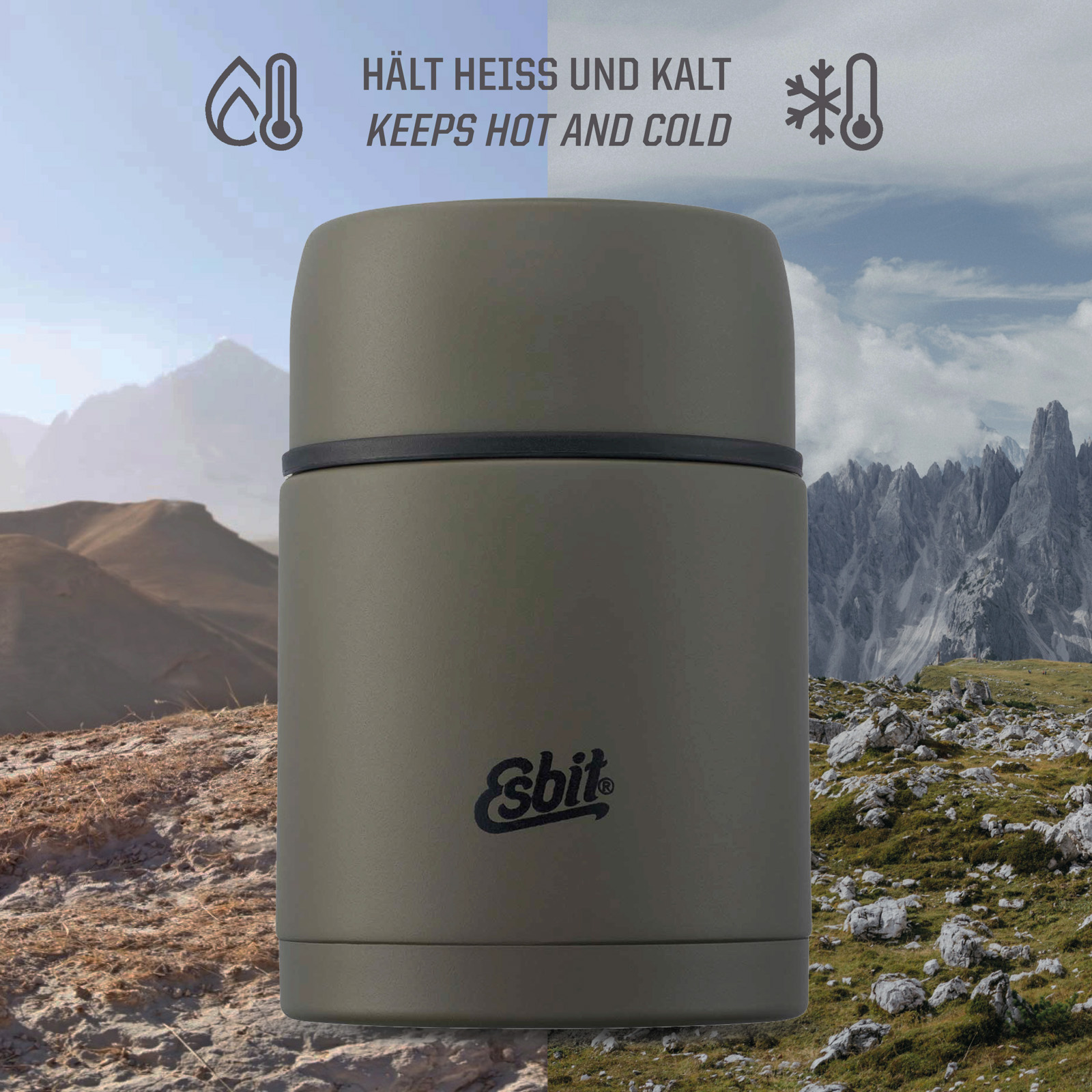 ESBIT Thermobehälter Classic Isolierbehälter Speise Gefäß Essen Behälter Thermo