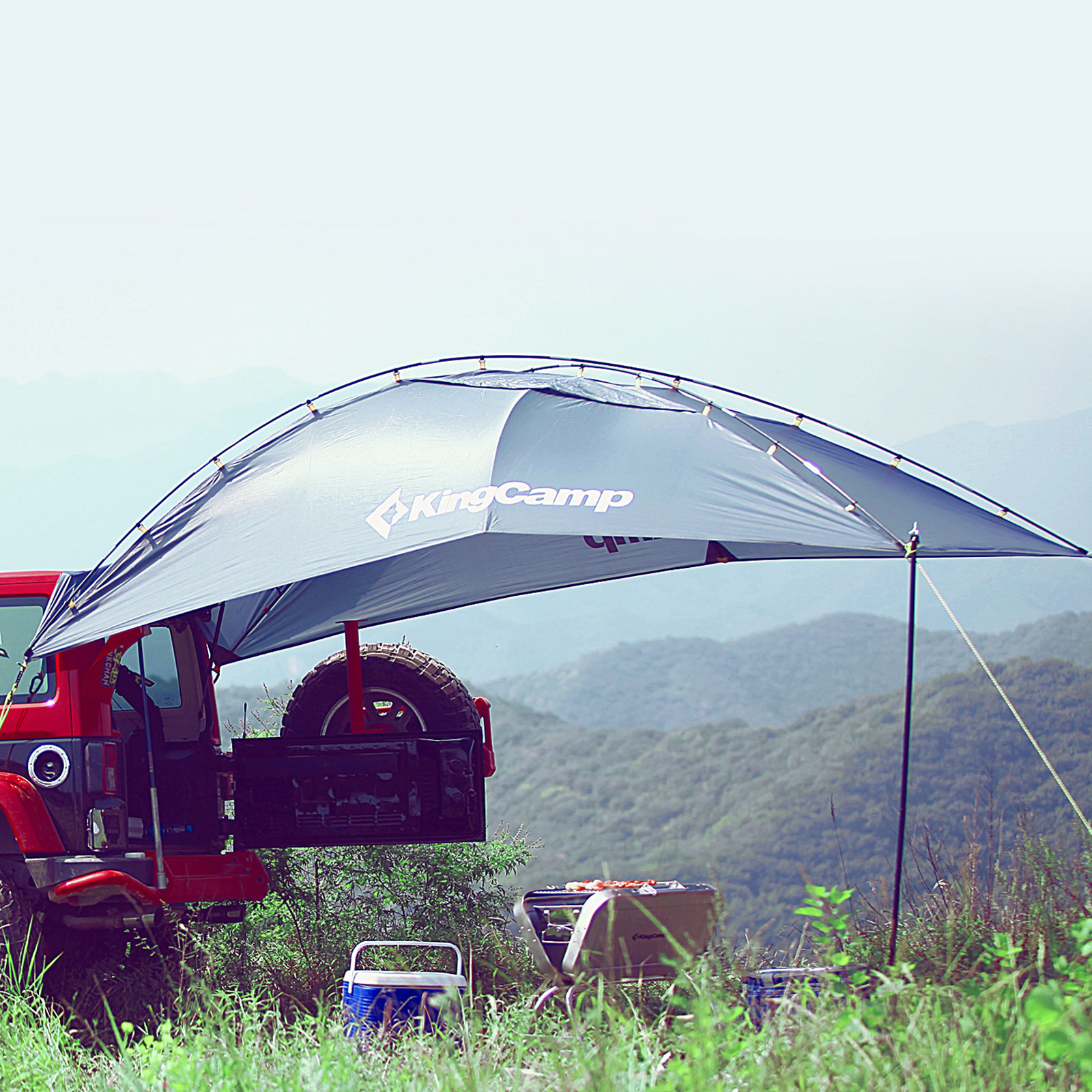 KINGCAMP Heckzelt Compass VW Bus Vor Zelt SUV Van Pavillon Tarp Camping