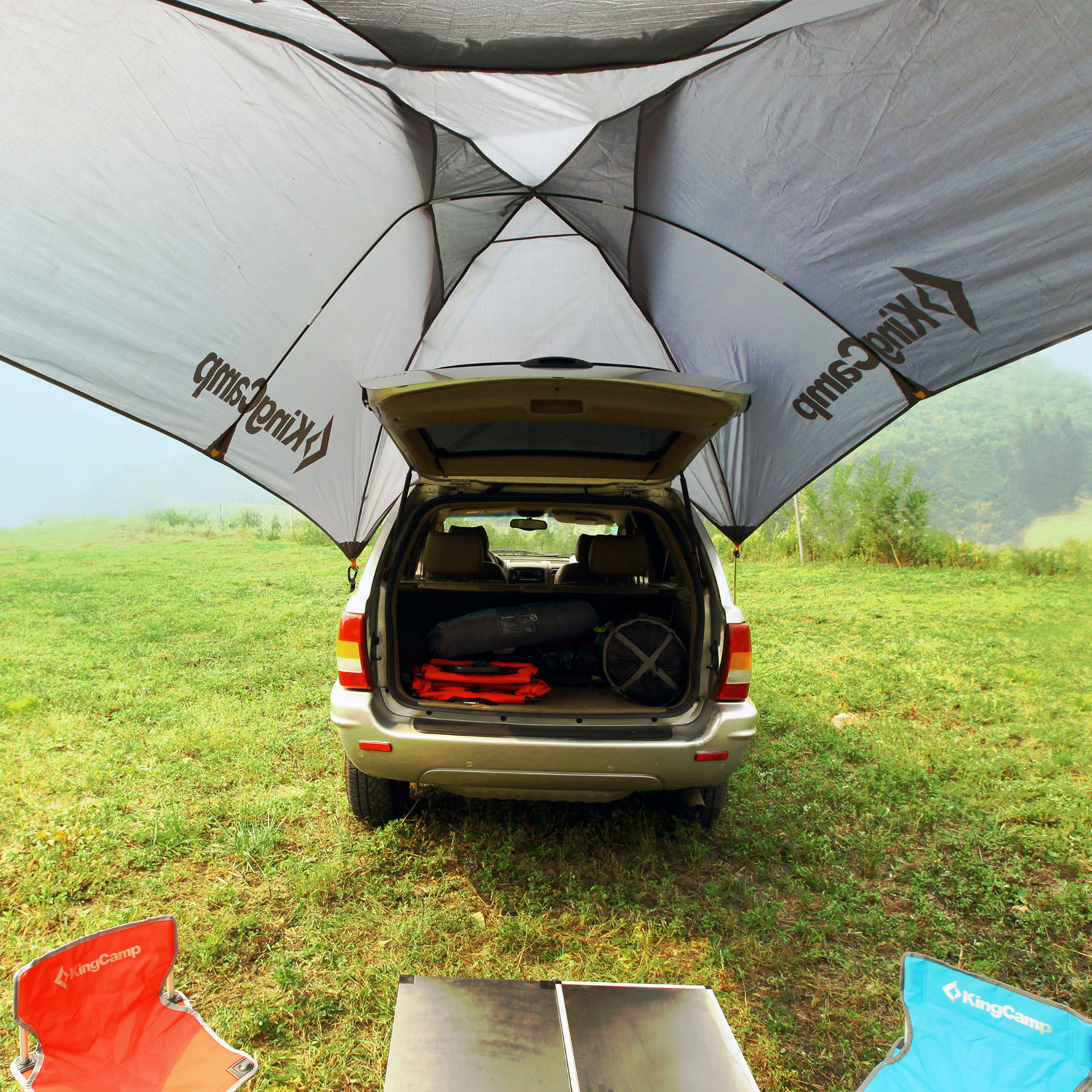 KINGCAMP Heckzelt Compass VW Bus Vor Zelt SUV Van Pavillon Tarp Camping