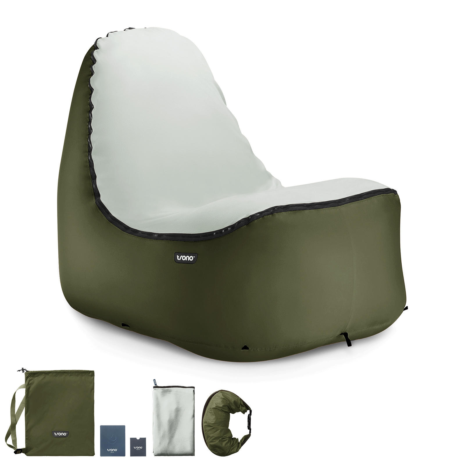 2 Stk Luft Sessel Deluxe Lounge Stuhl Camping Sofa Garten Sitz Sack  *