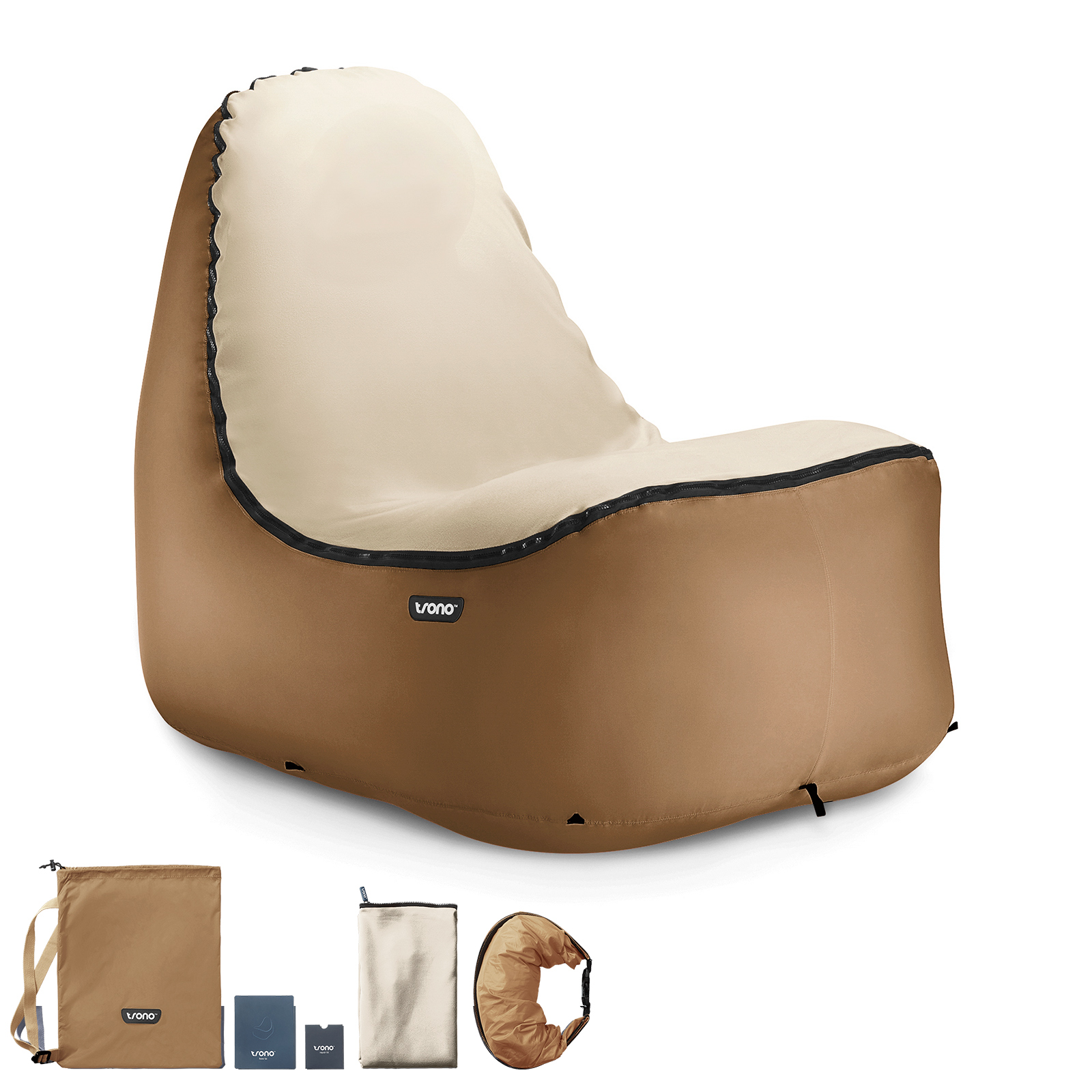 2 Stk Luft Sessel Deluxe Lounge Stuhl Camping Sofa Garten Sitz Sack  *